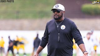 Steelers' Mike Tomlin Can Still "Be A Great Coach" But Ownership Needs To Help Him To Do It Says CBS Reporter Aditi Kinkhabwala  (Steelers News). Photo by Jordan Schofield / SteelerNation (Twitter / X: @JSKO_PHOTO)